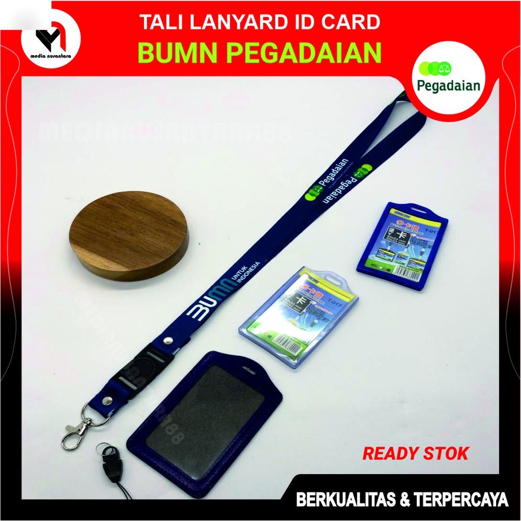 

TALI LANYARD ID CARD PRINTING motif PEGADAIAN