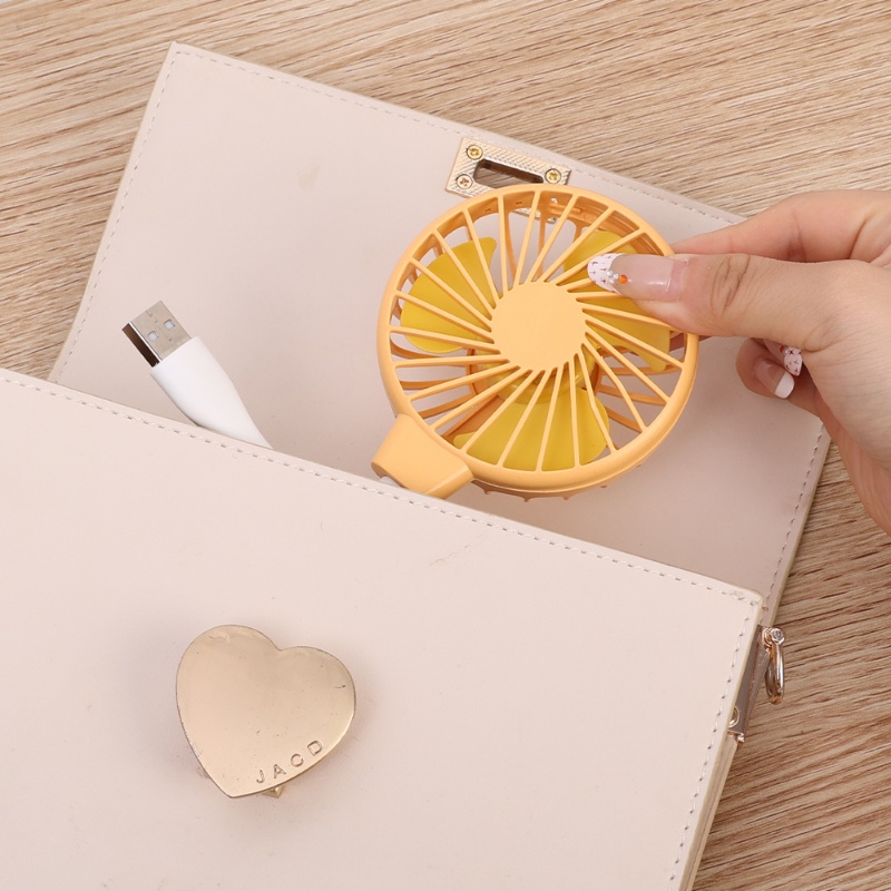 Usb Kecil In-line Silent Portable Handheld Bendable Mini Pocket Fan Indah Fleksibel Menarik Kantor Asrama Desktop Luar Musim Panas Kipas Pendingin