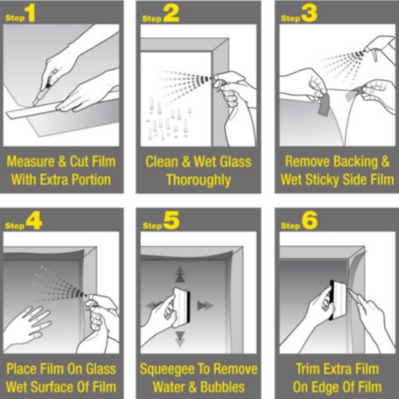 1pc Hitam Jendela Mobil Berwarna UV-Bukti Tahan Gores 50CMx100CM VLT Hitam Auto Mobil Jendela Rumah Kaca Gedung Tinting Film Musim Panas Matahari Perlindungan UV Stiker