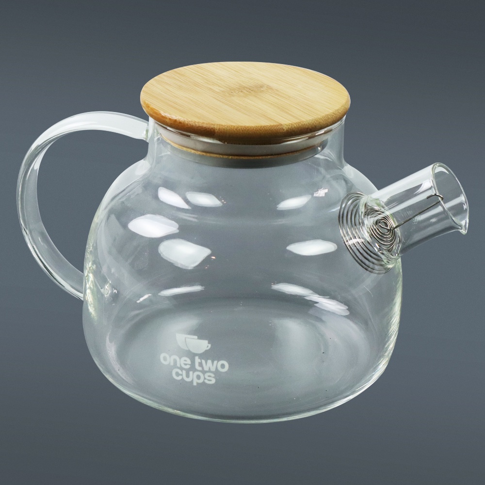 One Two Cups Teko Pitcher Teh Chinese Teapot Maker Glass 1L - BR-384