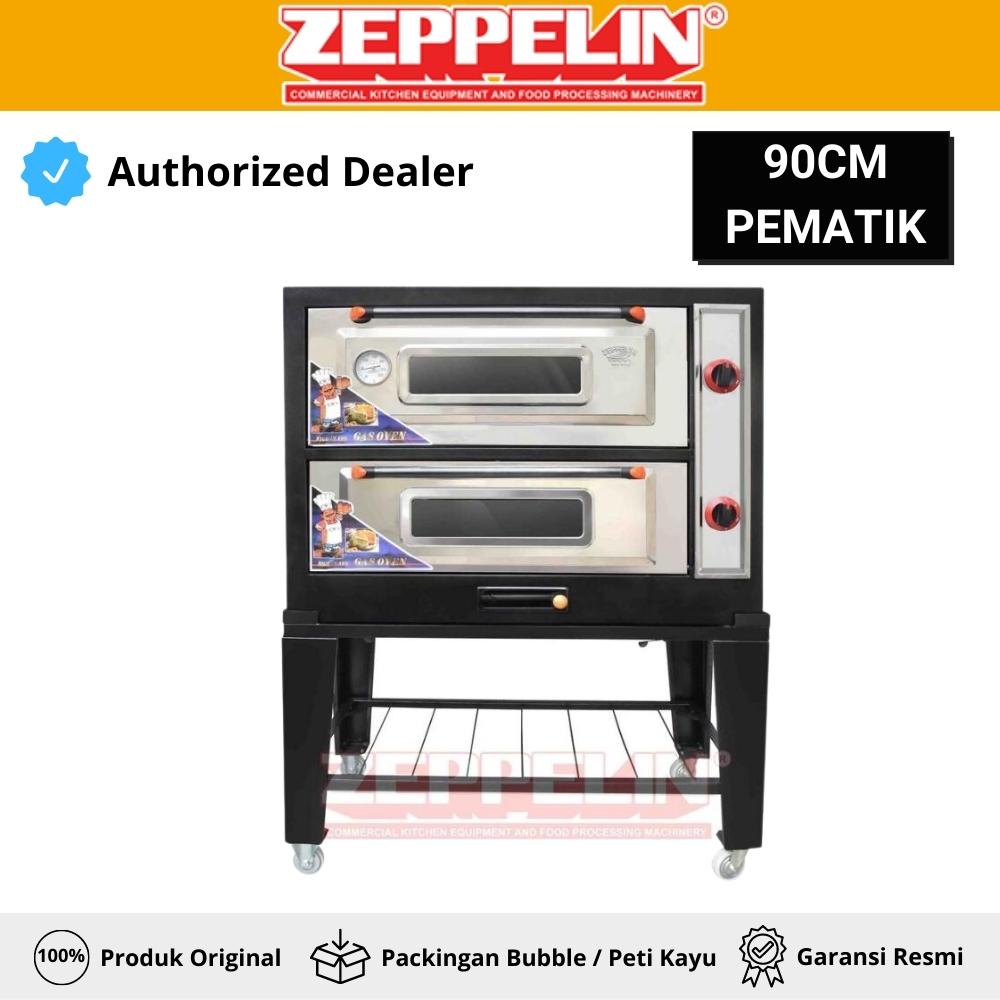 BLACK OVEN GAS ZEPPELIN 90CM PEMANTIK OVEN GAS TANGKRING 2 DECK 2 TRAY 95SP GARANSI RESMI