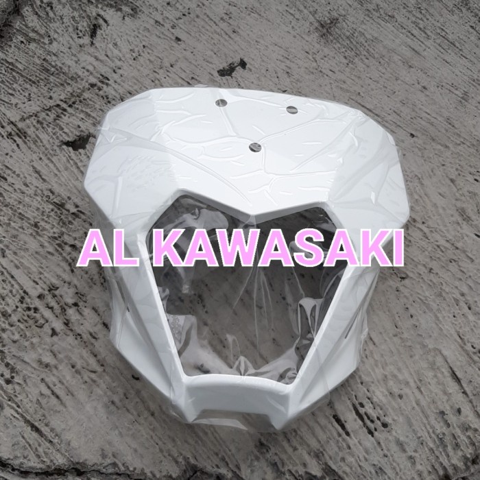 cover batok lampu head lamp depan klx230 klx 230 LED putih original Kawasaki