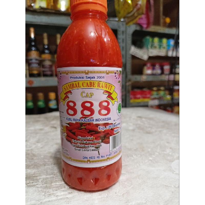 

sambal cabe rawit premium taste natural 350ml asli kalimantan