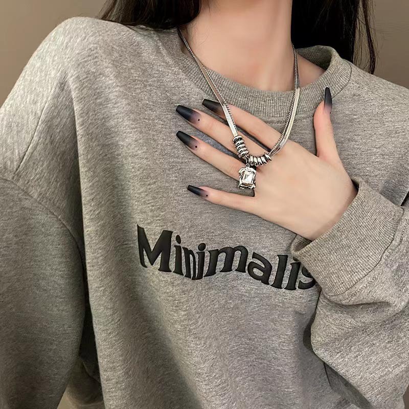 Double Layer Square Zircon Kalung Wanita Klavikula Choker Rantai Perhiasan Aksesori