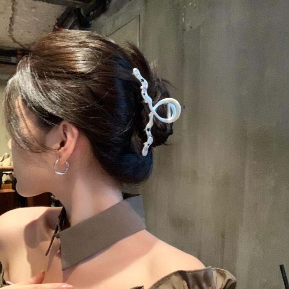 Augustina Alloy Zirkon Jepit Rambut Styling Rambut Aksesori Fashion Perhiasan Non-slip Bintang Jepit Buram Vintage Harajuku Gaya Korea Hair Clip