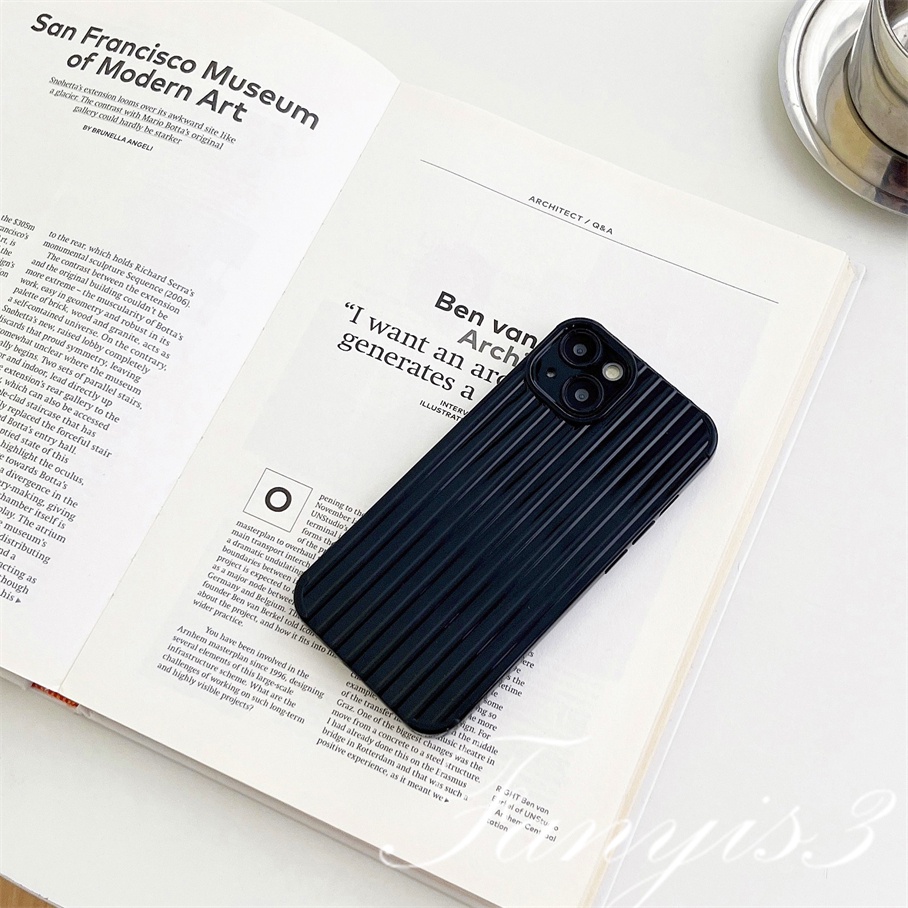 Compatible For IPhone 14 13 12 11 Pro Max X XR Xs Max 8 7 Plus SE 2020 Kompatibel Untuk Bergaris Simple Minimalis Warna Solid Hitam Putih Casing Ponsel TPU Lembut Shockproof Cover Pelindung