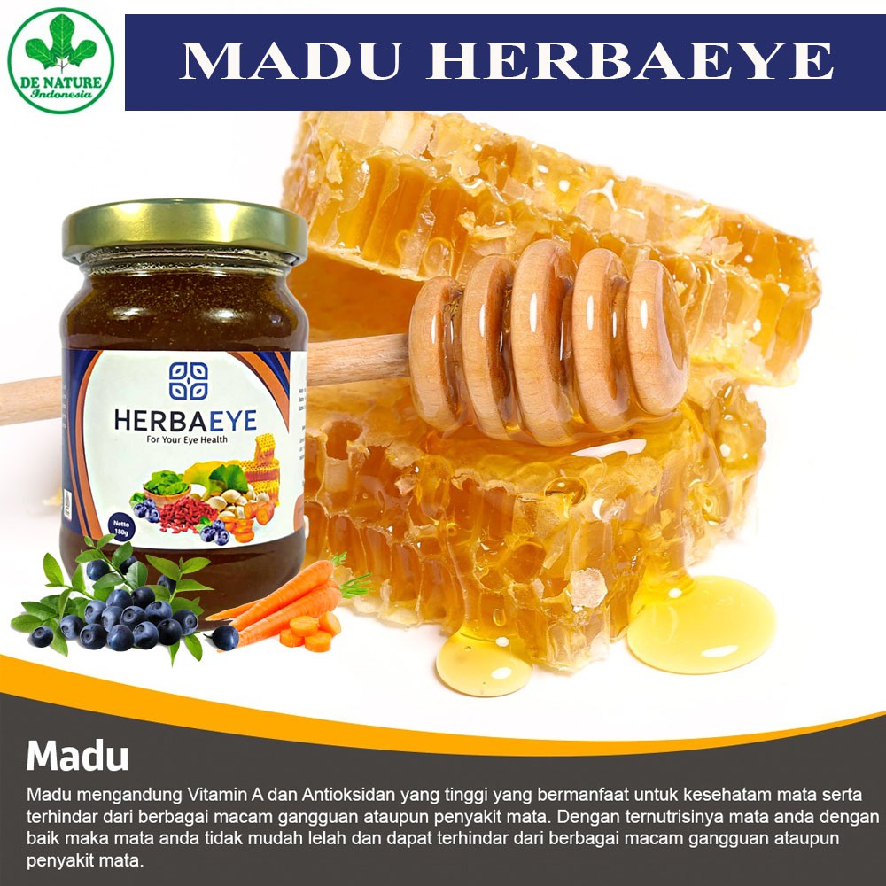 

MADU MATA HERBAEYE MADU Original - MADU Asli - Vitamin Mata Herbal - Suplemen Mata Alami - Obat Mata Katarak - Obat mata minus silinder dan glaukoma MADU HERBAEYE