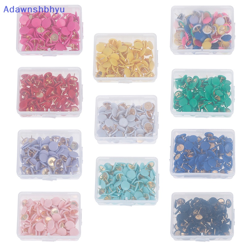 Adhyu 100Pcs Pin Dorong Bulat Papan Pengumuman Map Thumb Tacks Point Bulle Drawing  Id