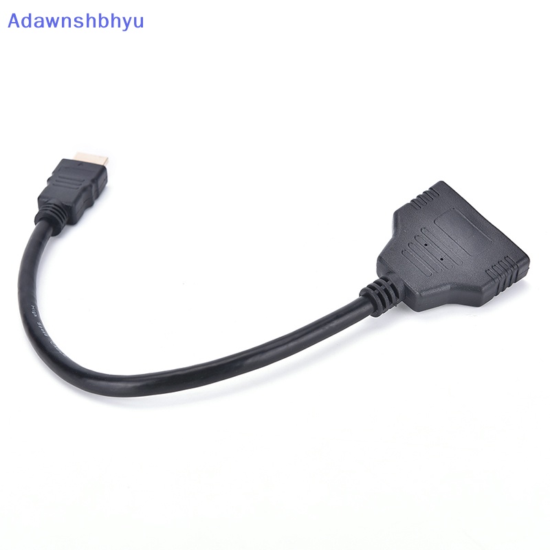 Adhyu Baru 1080P HDMI Port Male to 2female 1in2 Out Splitter Kabel Adapter Converter ID