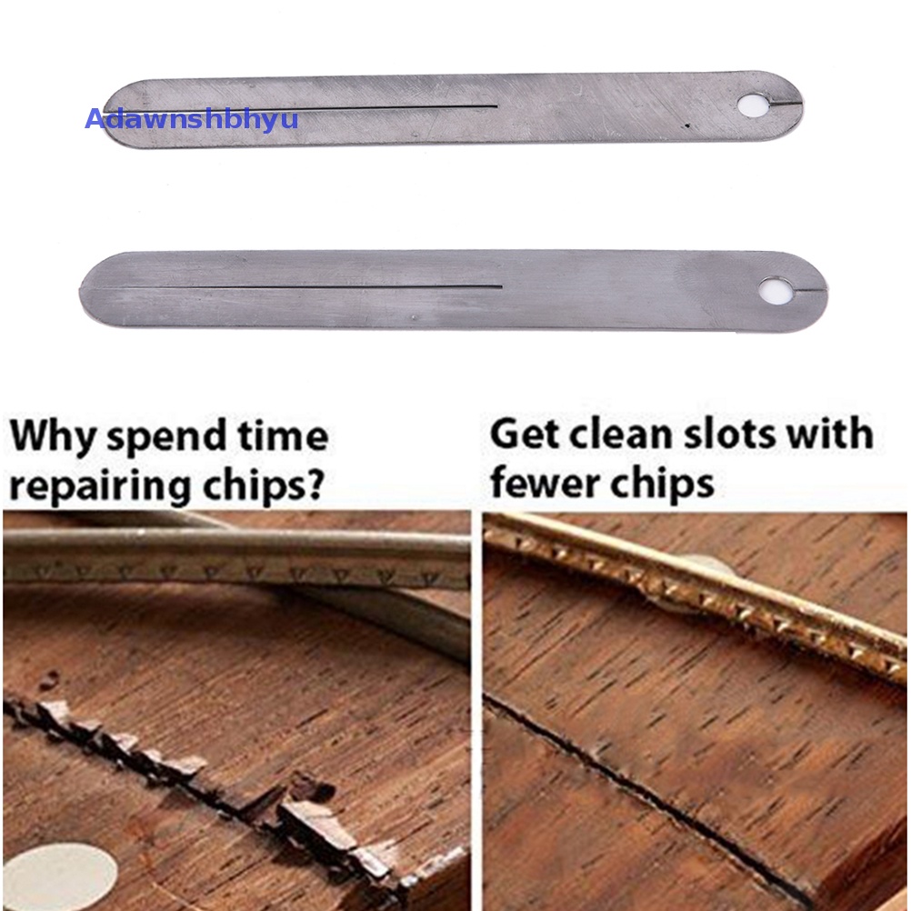 Adhyu 2pcs fret puller fretboard fingerboard fret Alat Perbaikan Pelindung Plat Baja ID