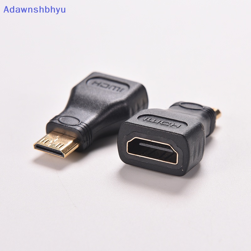 Adhyu 1PC Untuk HDTV Mini HDMI Tipe C Male to HDMI Type A Female Adapter Konektor ID