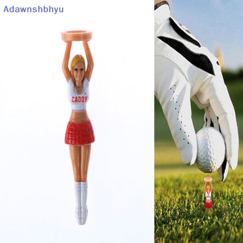 Adhyu 4PCS /Set Outdoor Girl Golf Tees Tempat Golf Bahan Plastik Untuk Golfers Sport Rod ID