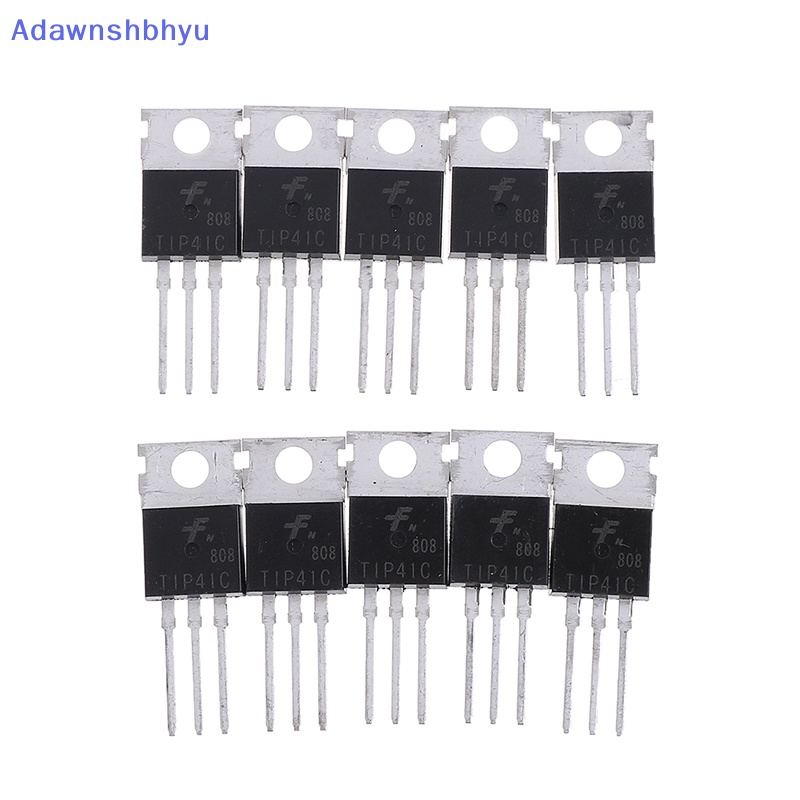 Adhyu 10Pcs TIP41C TIP41 NPN transistor TO-220 ID Baru Dan Berkualitas Tinggi