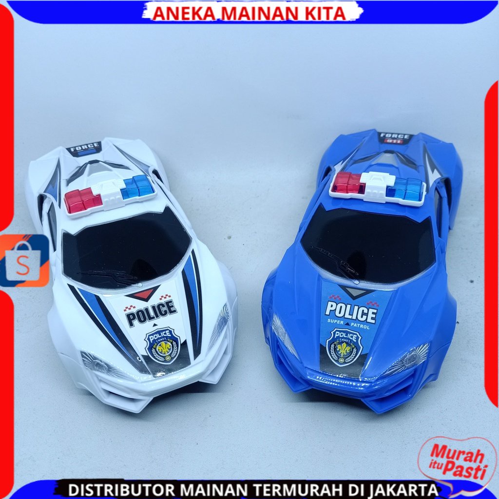 Mainan Anak Mobil Polisi Remote Control Police Sport Car  Rc Polisi Police Remote Control New Versi PR-17790