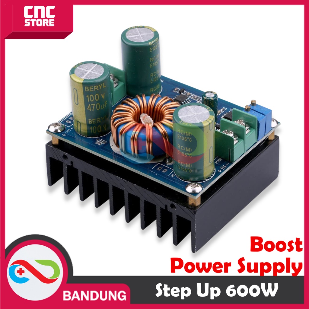 STEP UP 600W CC CV 9-60V TO 12-80V DC BOOST POWER SUPPLY SOLAR CELL