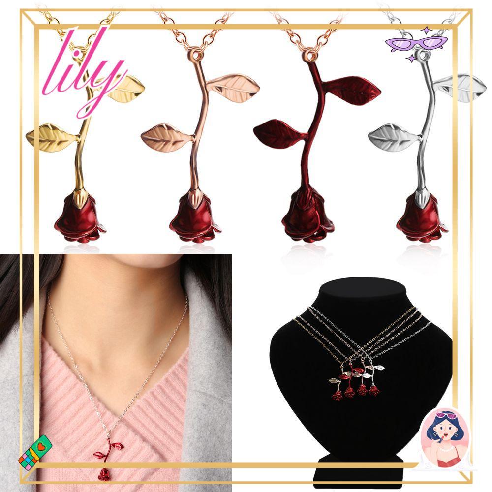 Lily Kalung Wanita Charm Handmade Hadiah Valentine