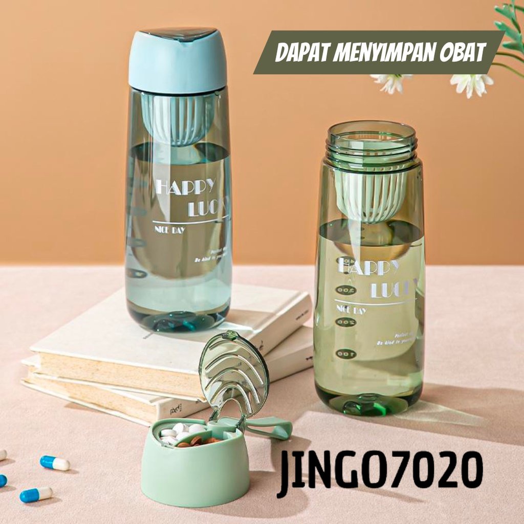 [JINGO] - Botol Minum Portable Botol Kapsul Botol Minum Anak Aesthetic Tumbler Minum Botol Minum Sekolah / Kantor