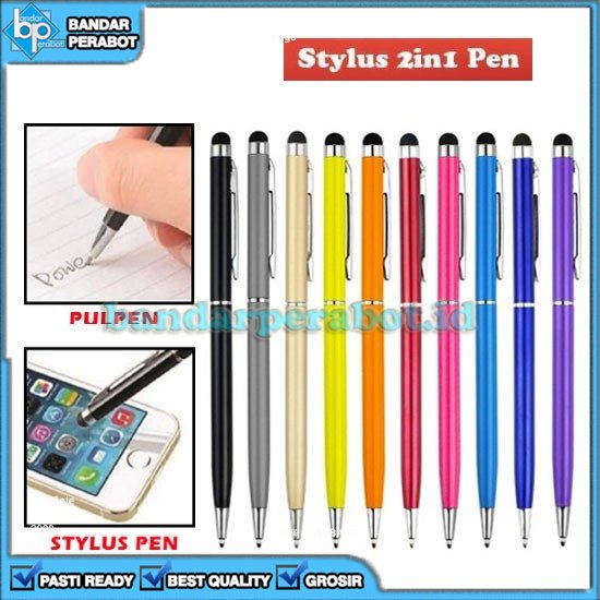 

[BP] ALAT TULIS PULPEN BALLPOINT BOLLPOINT AJAIB STYLUS 2 IN 1 TOUCHSCREEN PENA SENSITIVE TABLET SMARTPHONE