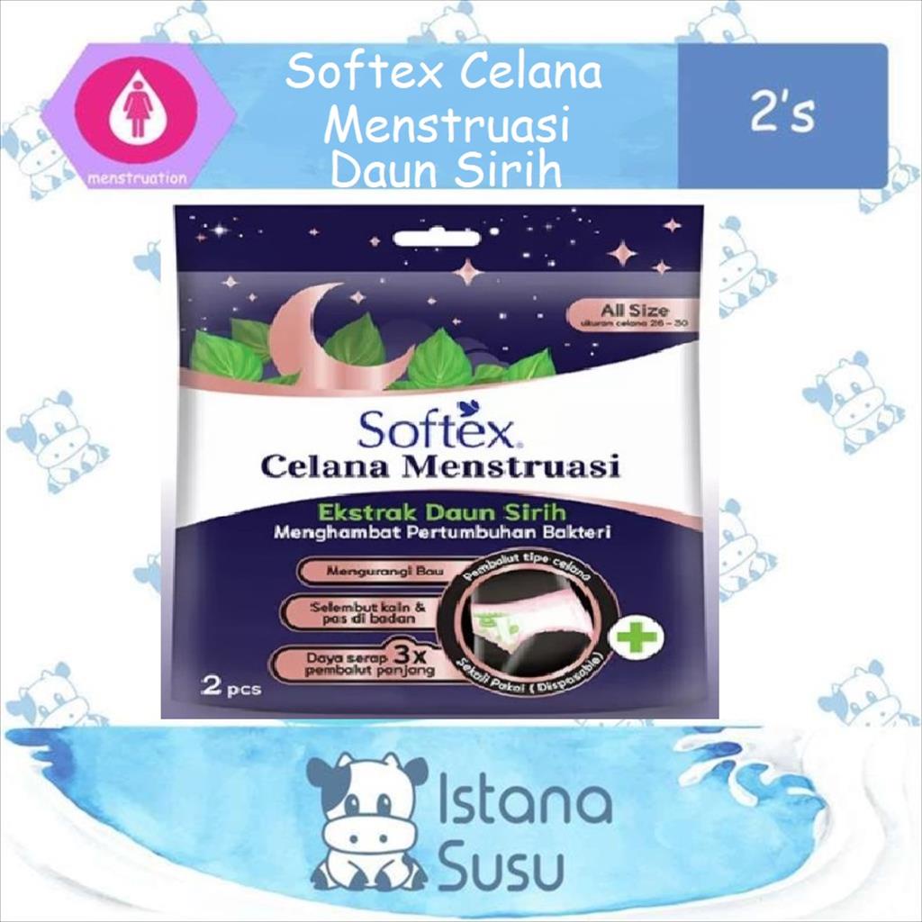 Softex Celana Menstruasi Ekstrak Daun Sirih 1 Pack Isi 2 Pcs