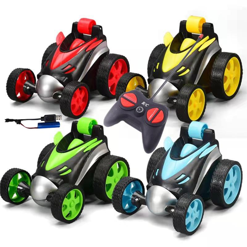 DOUBLE GREAT MAINAN MOBIL TUMBLING REMOTE BOLAK BALIK RC STUNT 360 1:24 BATERAI CAS