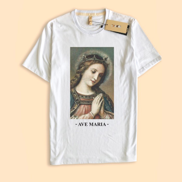 Kaos Baju Rohani Katholik Ave Maria Mother Of God Bunda Maria