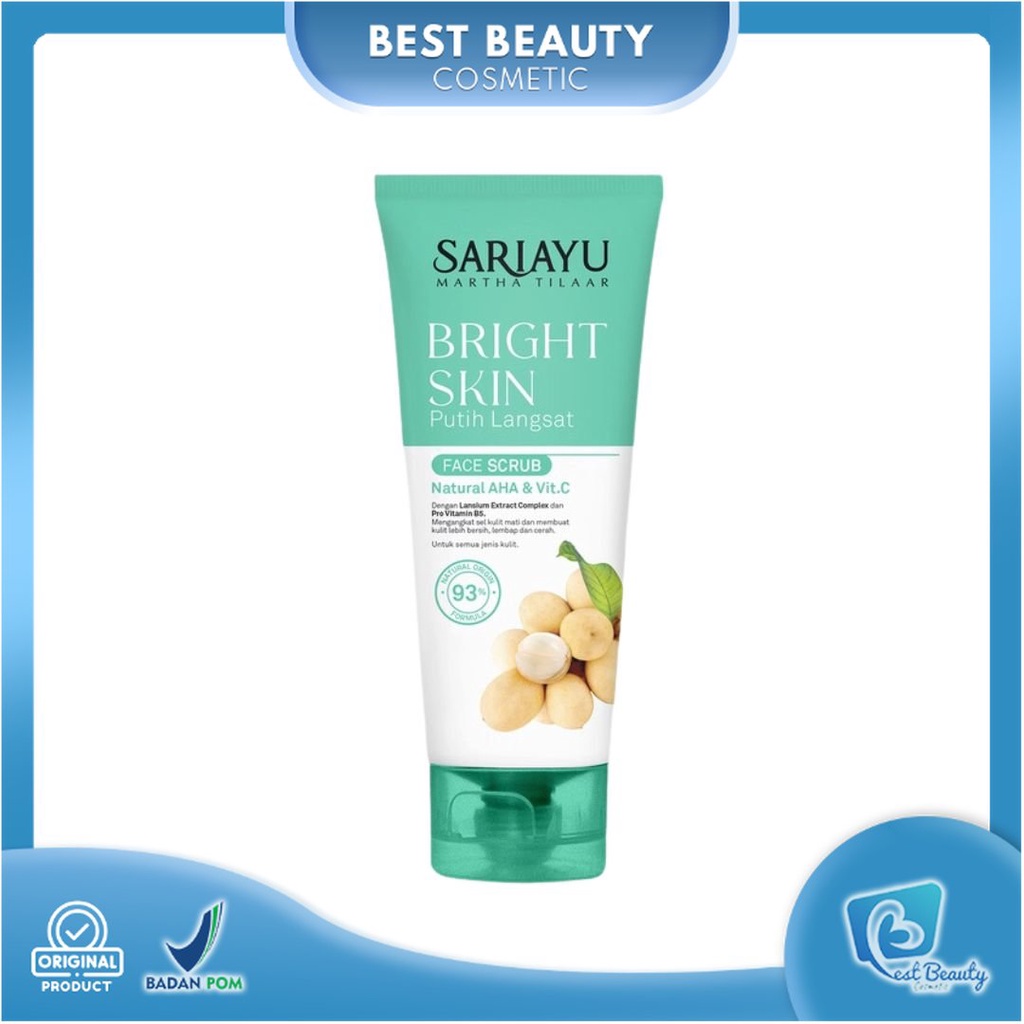 ★ BB ★ Sariayu Bright Skin Putih Langsat Facial Scrub 75gr - Face Scrub