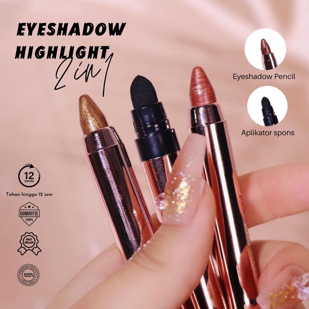 Eyeshadow Pen Premium pigmented by SIMOLLA multifungsi Eyeshadow Crayon