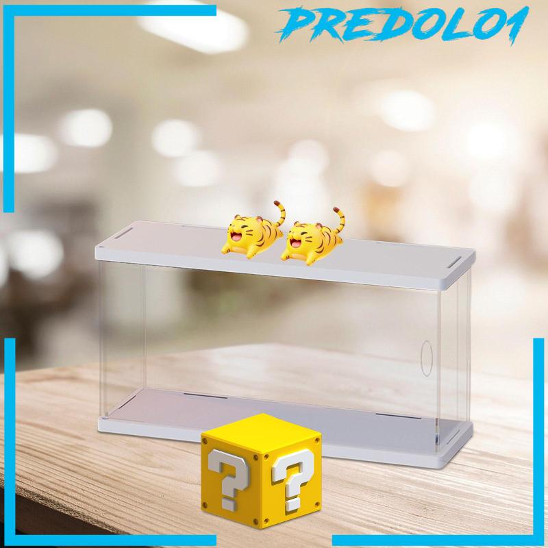 [Predolo1] Pajangan Figurine Showcase Penyimpanan Rakit Transparan Untuk Parfum Meja