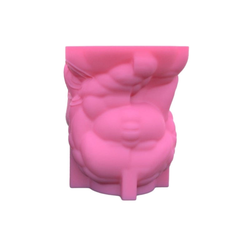 Siy Kepang Samping Gadis Cetakan Silikon Flower Girl Planter Mold Cetakan Resin Pot Bunga