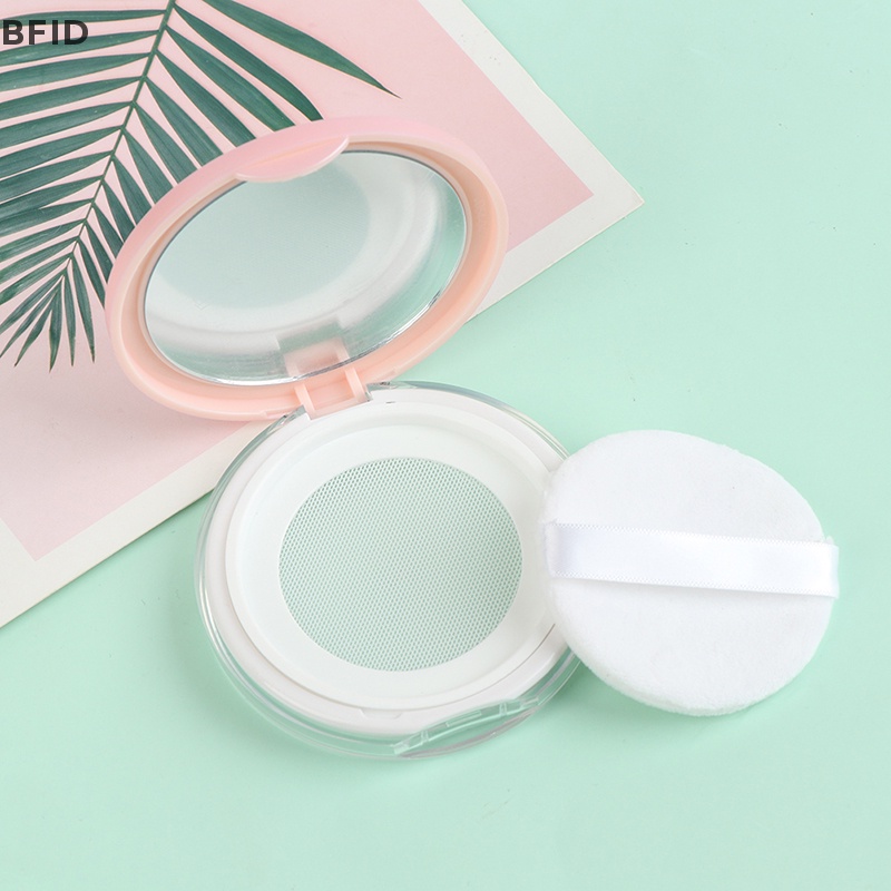 [BFID] 3g Ultra-Tipis Kosong Longgar Kotak Bedak Pot Makeup Jar Ayak Wadah Puff Cermin [ID]