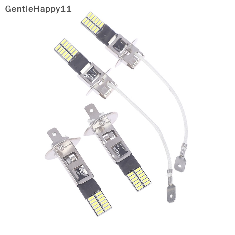 Gentlehappy 2PCS H3 H1 Bohlam LED Untuk Lampu Kabut 24 SMD Putih 12V LED Fog Light Running Lamp id