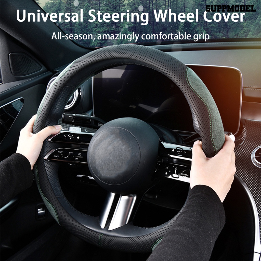 [SM Otomatis] Cover Setir Mobil Breathable Anti Slip Serap Keringat Universal Steering Cover Auto Interior Dekorasi