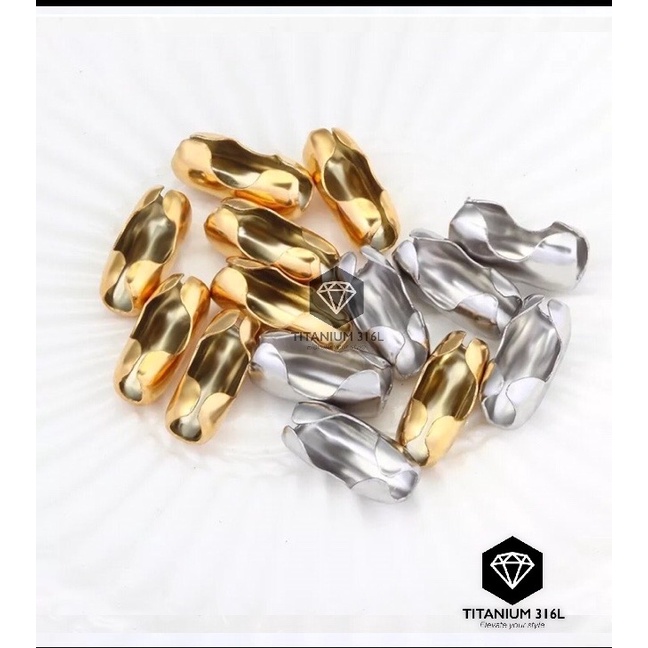 Pengait Kalung Lada Bambu Bola Stainless Steel Anti Karat GOLD SILVER