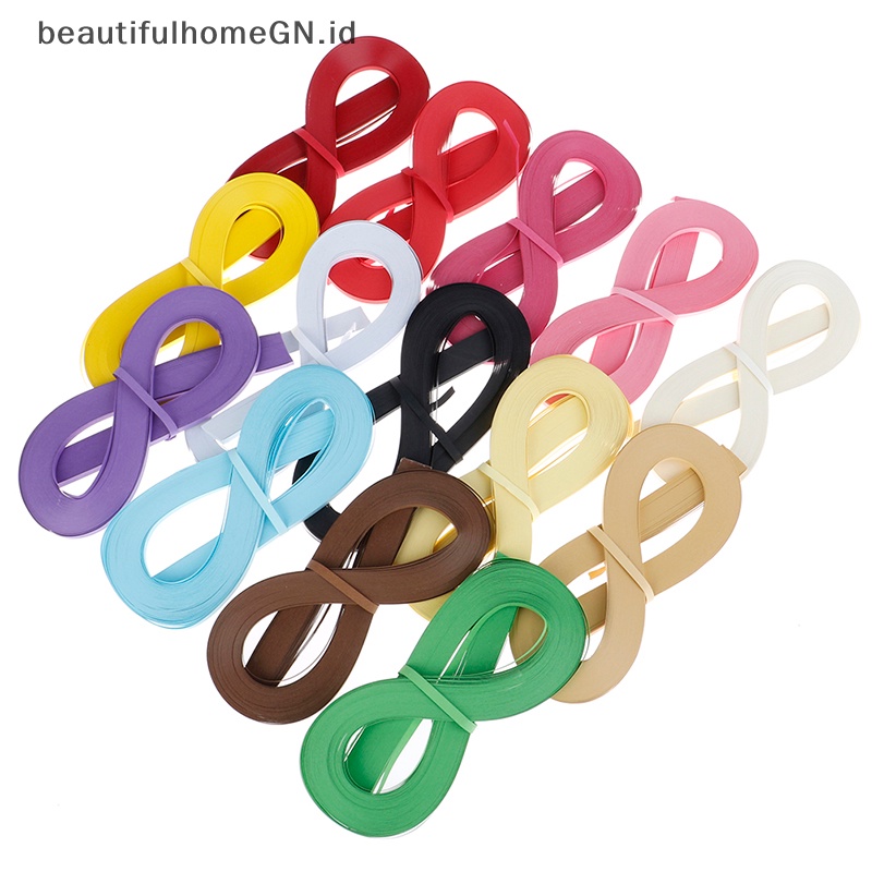 {Cantik} 120pcs/set Paper Quilling Strips Set 5mm 53cm Kertas Untuk Craft DIY Quilling Tool~