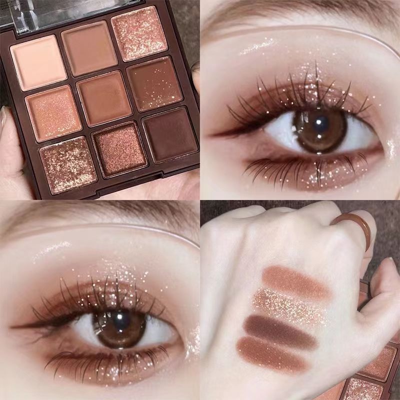 cod★ready★ D293 Geometric earth mermaid color pumpkin grapefruit matte pearl eye shadow import murah globallagilaku