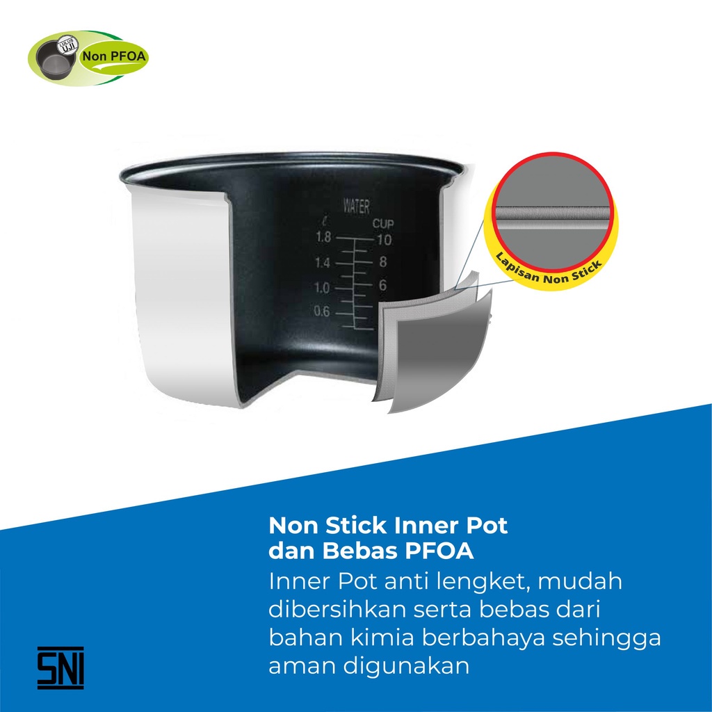 MIYAKO RICE COOKER / MAGIC COM MCM610 / MCM 610 / MCM-610 (1 LITER) GARANSI RESMI