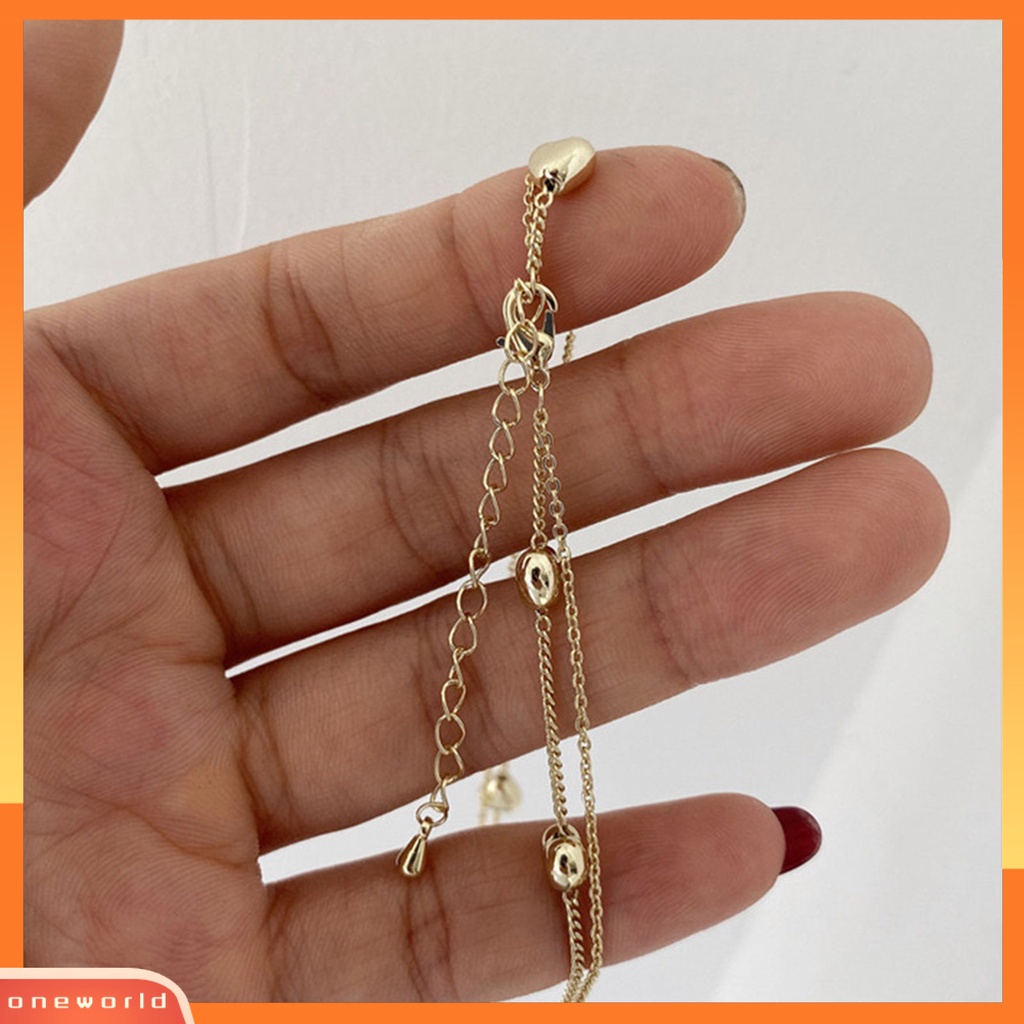 [ONE] Kalung Wanita Hias Artistik Hias Liontin Hati Bahan Alloy Necklace Untuk Pesta