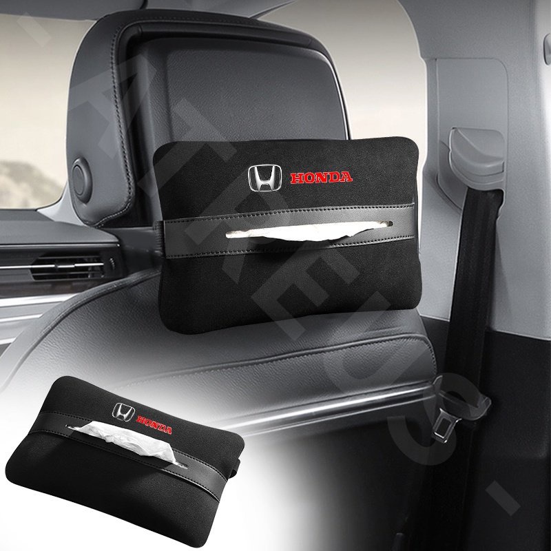 Tas Penyimpanan Tisu Mobil Honda Car Seat Armrest Box Paper Towel Box Untuk Honda Brio City Civic CRV HRV BRV Accord Mobilio WRV Odyssey Freed Jazz