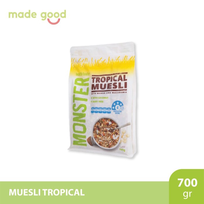 

Promo Terjangkau Monster Muesli 700gr - Sereal Breakfast Australia Tropical Sport Fibre - Tropical