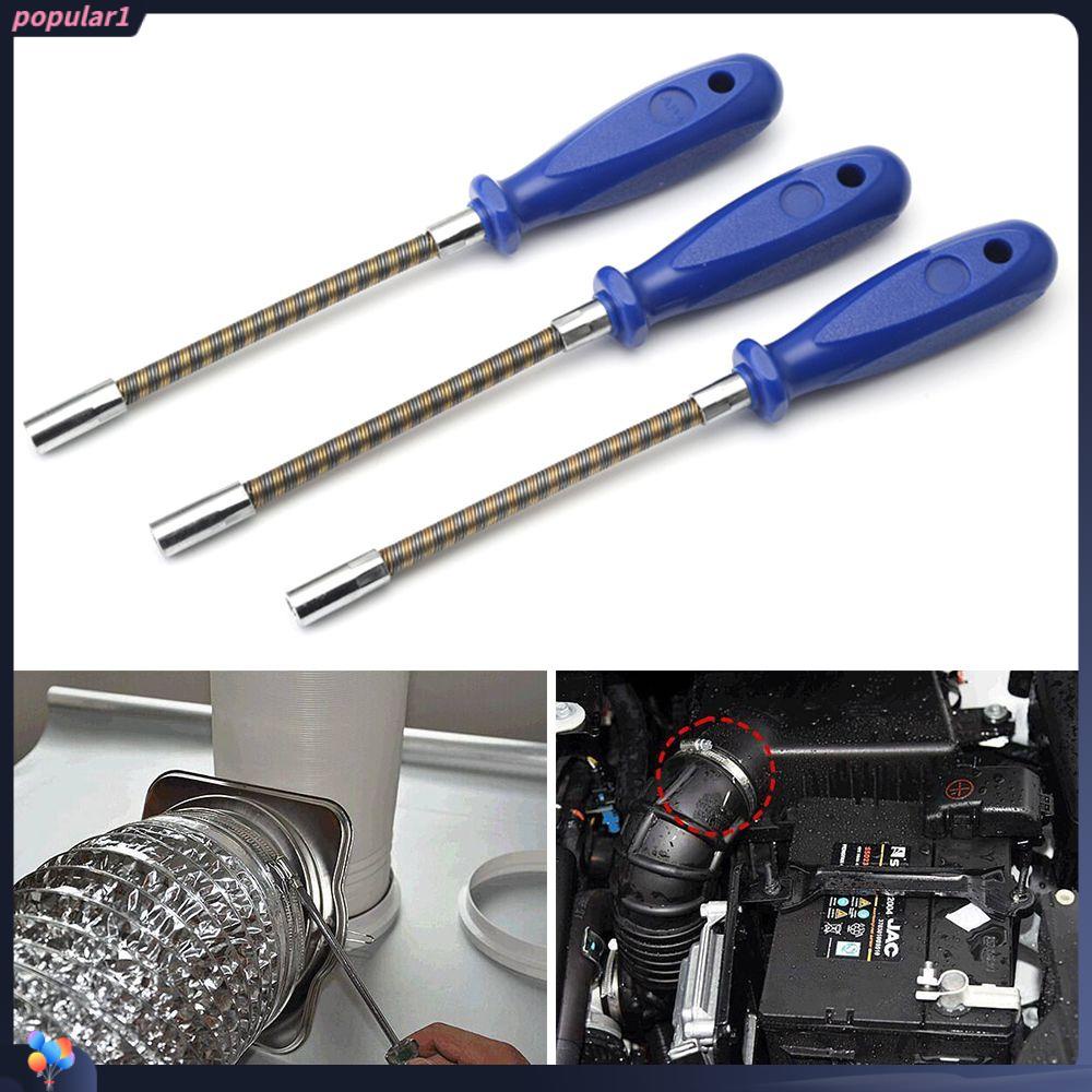 Populer Obeng Soket Dapat Ditekuk Non-slip Screwdriver Wrench Hand Tools