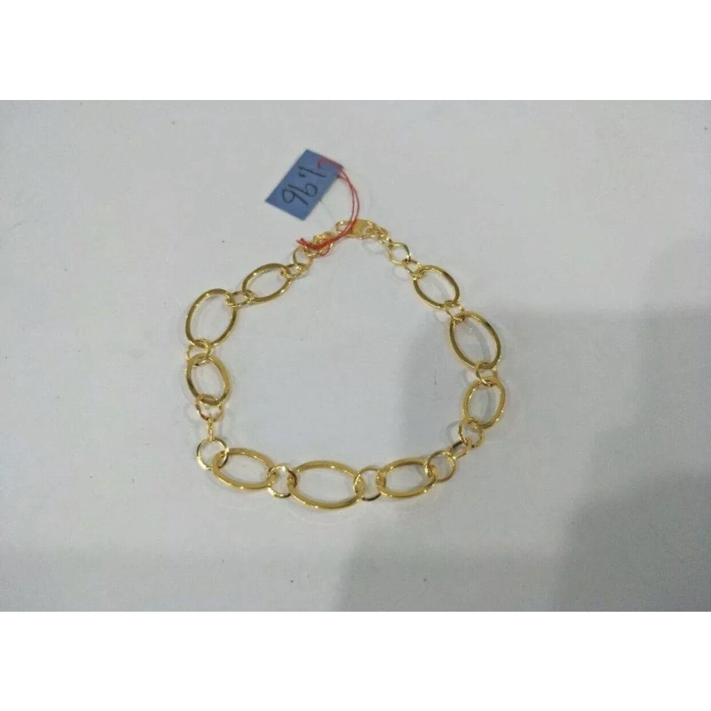 COD Gelang emas mudah motif rantai jangkar emas Hongkong best Seller anti luntur anti karat