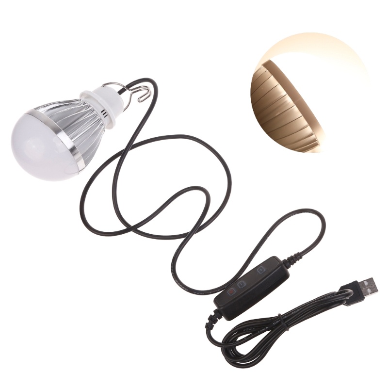 Bt USB Globe Bulb Portable LED 10W 5V Bohlam Gantung LED Camping Bulb Dengan 1kabel 9m Saklar on off Warm White Cold White