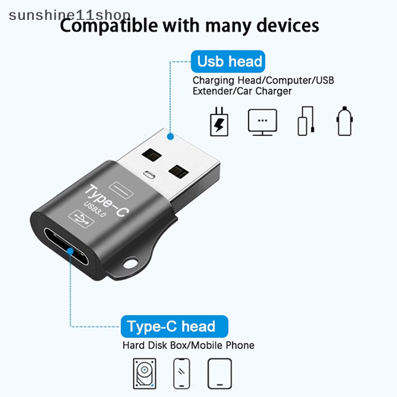 Sho 1pc OTG Tipe C To Micro USB Cable Converter Tipe C To USB 3.0 Adaptor OTG N