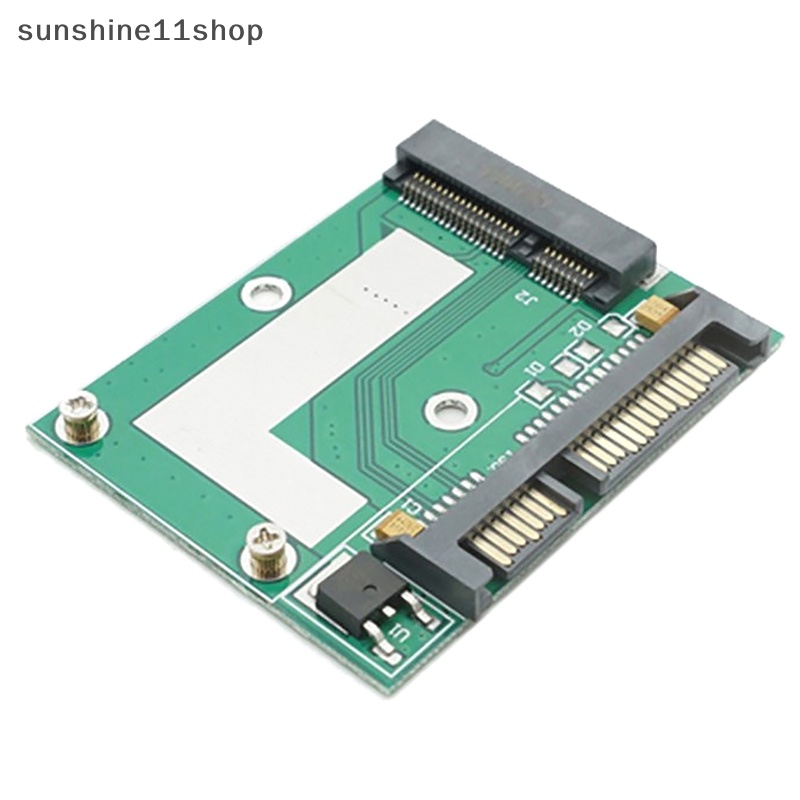 Sho MSATA Ssd To 2.5 ''SATA 6.0gps Adapter Converter Kartu Modul Papan Mini Pcie Ssd N