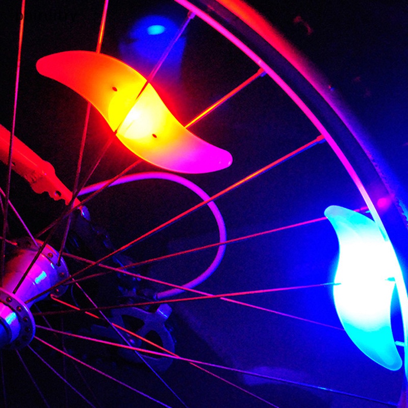 Prt Sepeda Roda Spoke Light Waterproof Balance Bicycle LED Ban Ban Lampu Flash Colorful Warning Lamp Aksesoris Sepeda PRT