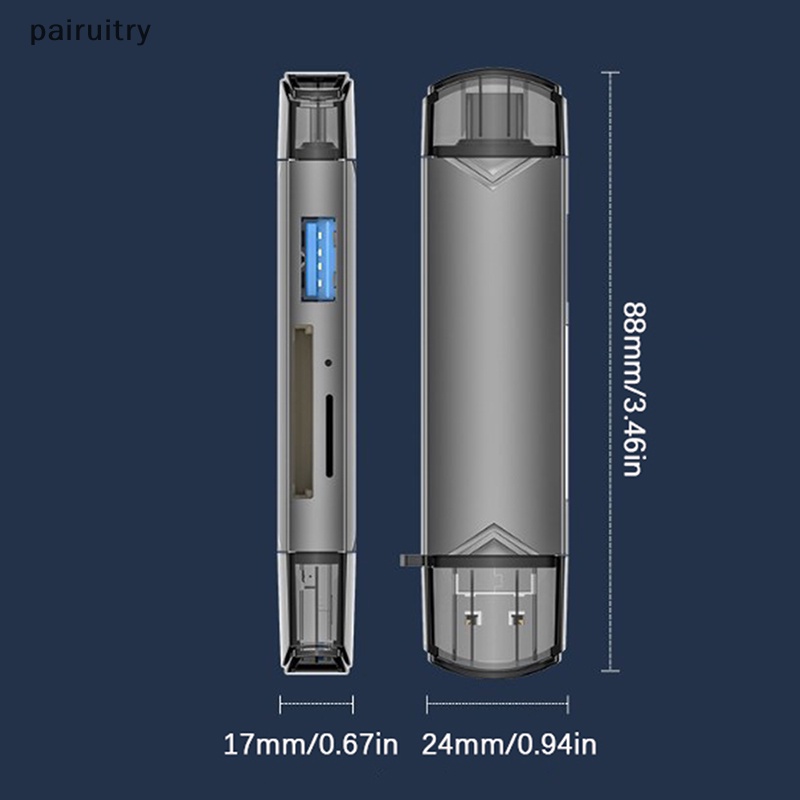 Prt 6in1 USB 3.0 Card Reader SD TF Card USB Flash Drive OTG Adapter Converter PRT