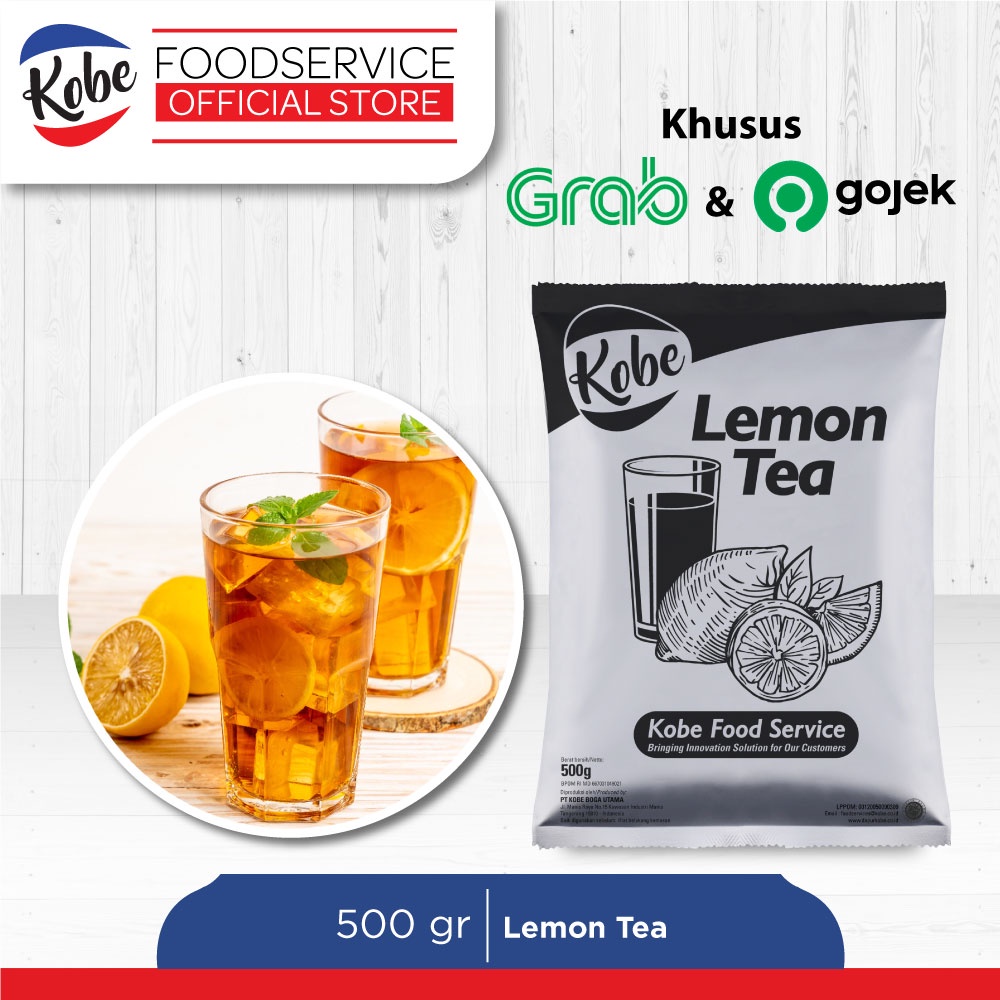 

Kobe Lemon Tea 500gr - Minuman Serbuk Powder - Khusus Grab/Gojek