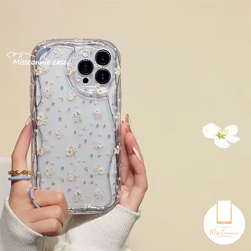 Bunga Segar Tulip Case Untuk Redmi 10A 9A 10a1 9 9T 10C A2 9C NFC Redmi Note9 10S 12 10 8 11s 11 10Pro Max POCO M3 Clear 3D Wavy Curved Edge Glossy Floral Soft Tpu Cover