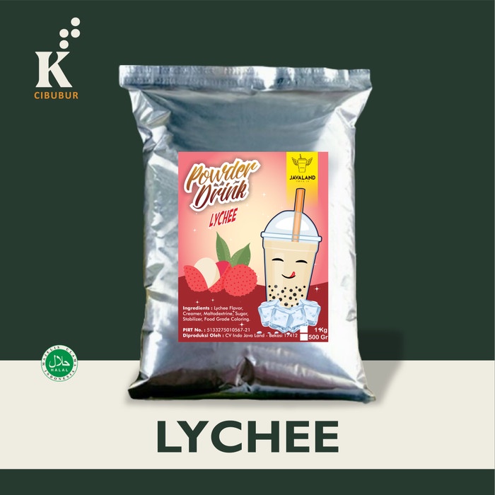 

Promo rasa buah Leci Bubuk Minuman Bubble Powder Javaland 1kg