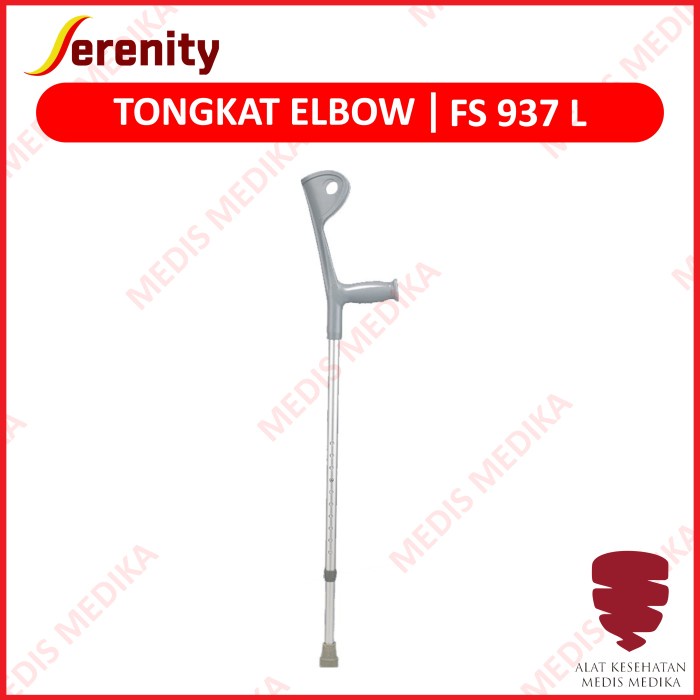 Tongkat Siku Elbow Serenity FS937L Alat Bantu Jalan Kruk Tangan Sikut Crutch Lengan